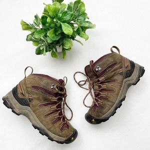 Keen Women's Gypsum Mid Hiking Boot 52019 Sheg Brown Size 6